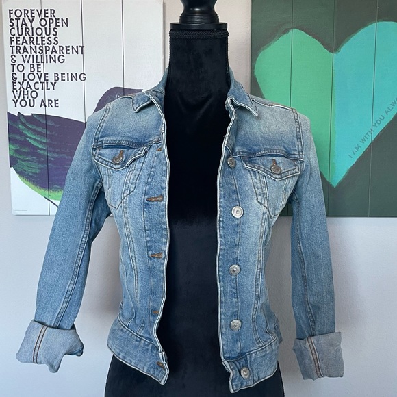H&M Denim jacket size 2 - Picture 1 of 4